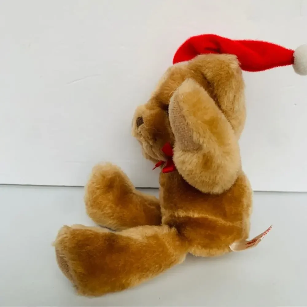 Vintage Russ Berrie Jolly Christmas Bear Plush